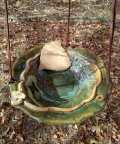 Hanging Bird Bath -Eastern Cottonwood Leaf Bowl