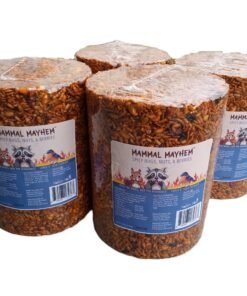 Mammal Mayhem Spicy Bugs, Nuts, & Berries - Large Seed Cylinder 4.5 lbs - 4 Pack