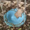 Hanging Bird Bath - Moonseed Vine Leaf Bowl