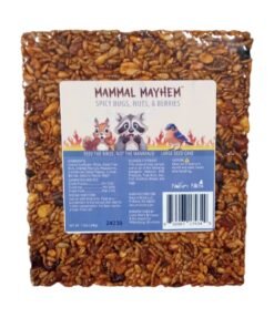 Mammal Mayhem Spicy Bugs, Nuts, & Berries - Large Seed Cake 2 lbs